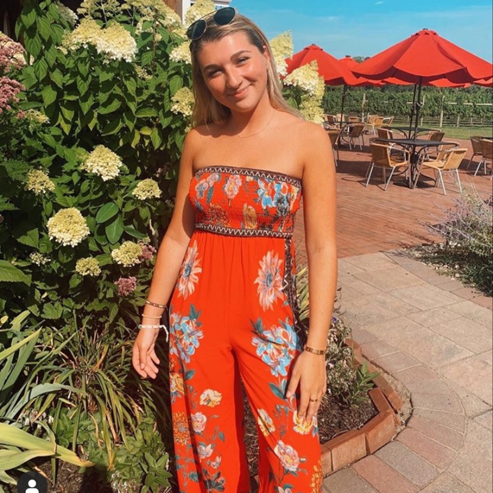 Red Floral Jumper
